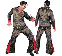 W WIDMANN MILANO Party Fashion - Costume King of Rock'N'Roll, haut et pantalon, tenue des années 50 pour carnaval et spectacle
