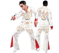W WIDMANN MILANO Party Fashion - Costume King of Rock'N'Roll, haut et pantalon, tenue des années 50 pour carnaval et spectacle