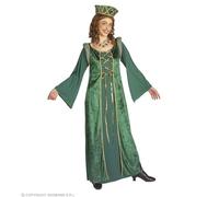 Widmann – Costume médiéval Éléonore en velours Vert Taille L