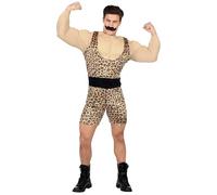 W WIDMANN MILANO Party Fashion - Costume homme fort, combinaison avec t-shirt de musculation, culturiste, carnaval