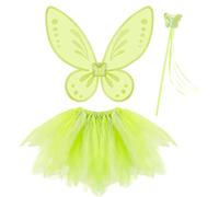W WIDMANN MILANO Party Fashion, Costume Magic Fairy, tutu multicouche, ailes légères, baguette magique, taille unique, design coloré, parfait pour carnaval et fêtes à thème