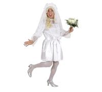 W WIDMANN MILANO Party Fashion - Costume Mâle Mariée, Robe, Ceinture, Coiffe avec Voile, Drag Queen, Carnaval, Fête à thème