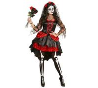 W WIDMANN MILANO Party Fashion - Costume mariée, Dia De Los Muertos, robe, jour des morts, Halloween