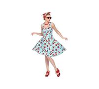 W WIDMANN MILANO Party Fashion - Costume mode années 50, robe avec jupon et ceinture, rock'n'roll, carnaval