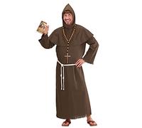 W WIDMANN MILANO Party Fashion - Costume moine, robe, ceinture, capuche, prêtre, carnaval