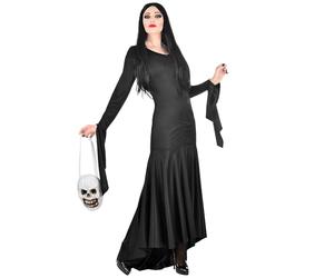 W WIDMANN MILANO Party Fashion - Costume Morticia, robe, sorcière, méchante fée, Halloween, Carnaval
