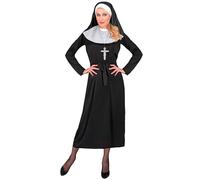 W WIDMANN MILANO Party Fashion - Costume nonne, robe, sœur de couvent, costume d'église, déguisement de carnaval