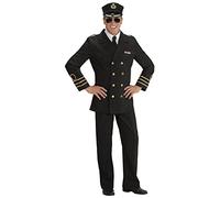 W WIDMANN MILANO Party Fashion - Costume officier de marine, veste, col, pantalon, chapeau, marin, capitaine, uniforme