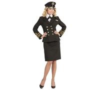 W WIDMANN MILANO Party Fashion - Costume d'officier de marine, veste, col, pantalon, chapeau, marin, capitaine, soirée à thème, carnaval