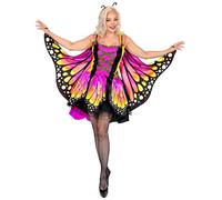 W WIDMANN MILANO Party Fashion - Costume papillon, robe avec tutu, ailes, costume d'animal, déguisements de carnaval