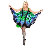 W WIDMANN MILANO Party Fashion - Costume Papillon, robe avec tutu, ailes, costume d'animal, déguisements de carnaval