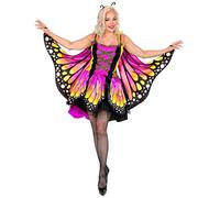 W WIDMANN MILANO Party Fashion - Costume Papillon, robe avec tutu, ailes, costume d'animal, déguisements de carnaval