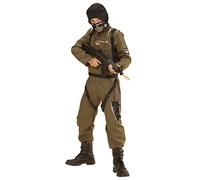 W WIDMANN MILANO Party Fashion - Costume Parachutiste pour Enfants, Combinaison, Gilet, Capuche, Confort Optimal, détails réalistes, Polyvalent pour fêtes, Lavable en Machine