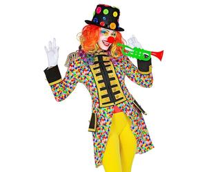 W WIDMANN MILANO Party Fashion - Costume Parade Frac, Arc-en-ciel, Directrice de cirque, Uniforme de garde, Clown, Showgirl, Costume de carnaval