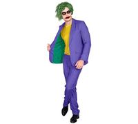 WIDMANN Milano Party Fashion - Costume Clown maléfique, Costume Violet, Costume d'horreur, Clown Tueur, déguisement d'halloween