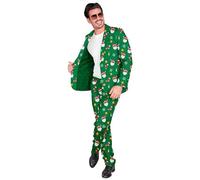 W WIDMANN MILANO Party Fashion - Costume Père Noël homme, veste et pantalon, tenue de Noël, costume de Noël