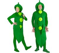 W WIDMANN MILANO Party Fashion - Costume Petit pois, haricot, légume, costume de carnaval, carnaval
