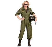 W WIDMANN MILANO Party Fashion - Costume pilote d'avion de combat, combinaison, tenue de pilote, uniforme, déguisements de carnaval