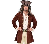 W WIDMANN MILANO Party Fashion - Costume pirate, manteau en daim, corsaire, déguisements de carnaval