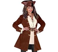 W WIDMANN MILANO Party Fashion - Costume pirate, manteau en daim, pirate des mers, bandit, déguisements de carnaval