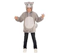W WIDMANN MILANO Party Fashion - Costume pour enfant chat en peluche, veste à capuche, chat, costume animal