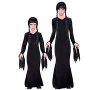 W WIDMANN MILANO Party Fashion - Costume pour enfants Dark Girl, robe gothique, sorcière, Halloween