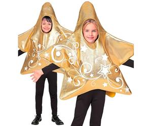 W WIDMANN MILANO Party Fashion - Costume pour enfant étoile, salopette, pour carnaval, Noël et représentations théâtrales