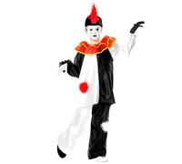 Widmann - Costume Pierrot pour enfant - Manteau avec col, pantalon, chapeau, pantomime, fête à thème, carnaval