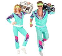 W WIDMANN MILANO Party Fashion - Costume pour enfant survêtement, veste et pantalon, tenue des années 80, survêtement de jogging pour le carnaval et les fêtes