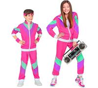 W WIDMANN MILANO Party Fashion - Costume pour enfant survêtement, veste et pantalon, tenue des années 80, survêtement de jogging pour le carnaval et les fêtes