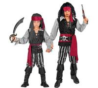 W WIDMANN MILANO Party Fashion - Costume pour enfants Pirate, bandit, boucanier des mers, pour carnaval, fête à thème