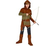 W WIDMANN MILANO Party Fashion - Costume pour Enfants Robin de Sherwood, médiéval, déguisements de Carnaval