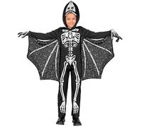 W WIDMANN MILANO Party Fashion - Costume pour enfants squelette ptérodactyle, combinaison avec ailes, dinosaure, déguisement Halloween