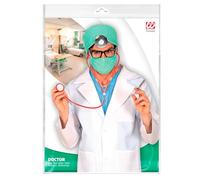 W WIDMANN MILANO Party Fashion - Set de déguisement médecin, 4 pièces, docteur, infirmière, chirurgien, Mardi gras, carnaval