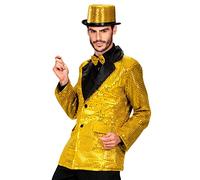 W WIDMANN MILANO Party Fashion - Veste à paillettes, Blazer, Showman, Disco Fever, Costumes de carnaval