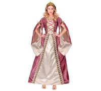 W WIDMANN MILANO Party Fashion - Costume princesse médiévale, robe avec couronne, reine, costume de conte de fées