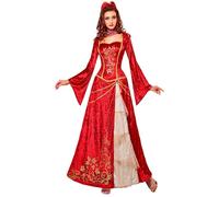 W WIDMANN MILANO Party Fashion - Costume princesse, robe renaissance, médiévale, reine, déguisements de carnaval