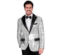 W WIDMANN MILANO Party Fashion - Veste Party Fashion avec paillettes pour hommes, satin, Disco Fever