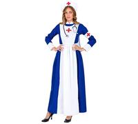 W WIDMANN MILANO Party Fashion - Costume Rétro Infirmière, Robe, Médecin, Docteur, Profession, Costumes de Carnaval