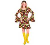 W WIDMANN MILANO Party Fashion - Costume robe années 60, hippie, reggae, flower power, disco fever