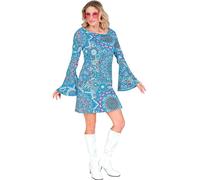 W WIDMANN MILANO Party Fashion - Costume robe années 60, hippie, reggae, flower power, disco fever