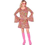 W WIDMANN MILANO Party Fashion - Costume robe années 60, hippie, reggae, flower power, disco fever