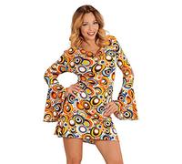 W WIDMANN MILANO Party Fashion - Costume Robe des années 70, Hippie, Reggae, Flower Power, Costumes de carnaval