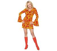 W WIDMANN MILANO Party Fashion - Costume Robe des années 70, Hippie, Reggae, Flower Power, Disco Fever, Costumes de carnaval