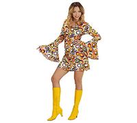 W WIDMANN MILANO Party Fashion - Costume Robe des années 70, Hippie, Reggae, Flower Power, Disco Fever, Costumes de carnaval