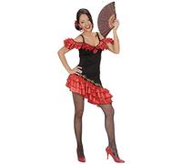 W WIDMANN MILANO Party Fashion, Costume SENORITA M, robe élégante, pince pour cheveux rose, confort et durabilité, silhouette mise en valeur, polyvalent pour Halloween et autres fêtes