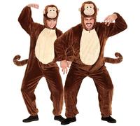 W WIDMANN MILANO Party Fashion - Costume singe, combinaison peluche, costume animal, chimpanzé, déguisements de carnaval