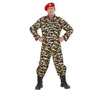 W WIDMANN MILANO Party Fashion - Costume soldat, camouflage, uniforme, militaire, sergent, déguisements de carnaval