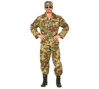 W WIDMANN MILANO Party Fashion - Costume Soldat, Uniforme, Camouflage, Armée, Militaire, Costumes de Mardi Gras, Carnaval