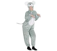 Widmann Funny Mouse (Hooded Jumpsuit With Mask) (M - h 165 cm) Grey